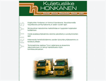 Tablet Screenshot of kuljetus-honkanen.com
